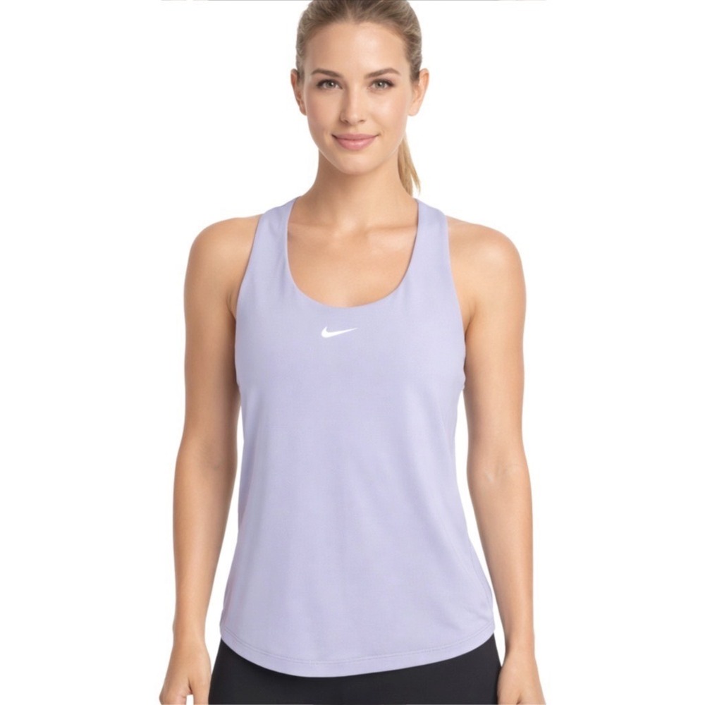 Nike Dri-FIT‎ Racerback Tank Top Built-In Bra Lilac Purple M Activewear 102-12